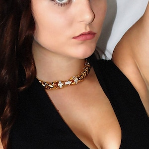 Vintage High End Gold Kordelkette Halskette