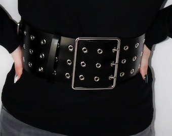 1980s Style Extra Wide Faux Leather Belt - Etsy display picture 3