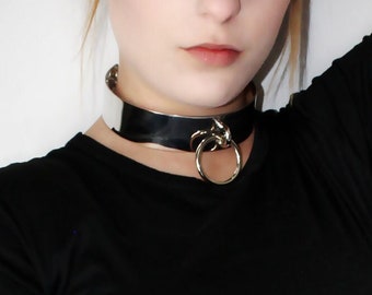 Metal O-Ring Choker Necklace