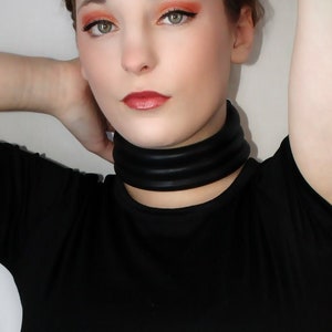 Three Strand Rubber Choker Necklace