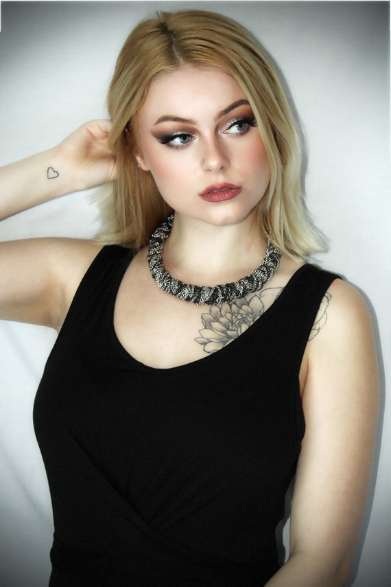 Vintage Kenneth Jay Lane Chain Wrapped Necklace - image 1