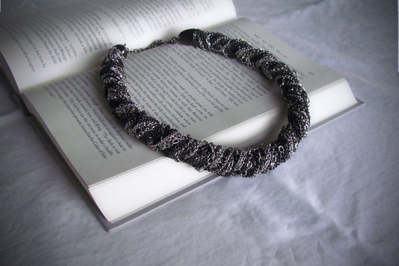 Vintage Kenneth Jay Lane Chain Wrapped Necklace - image 2