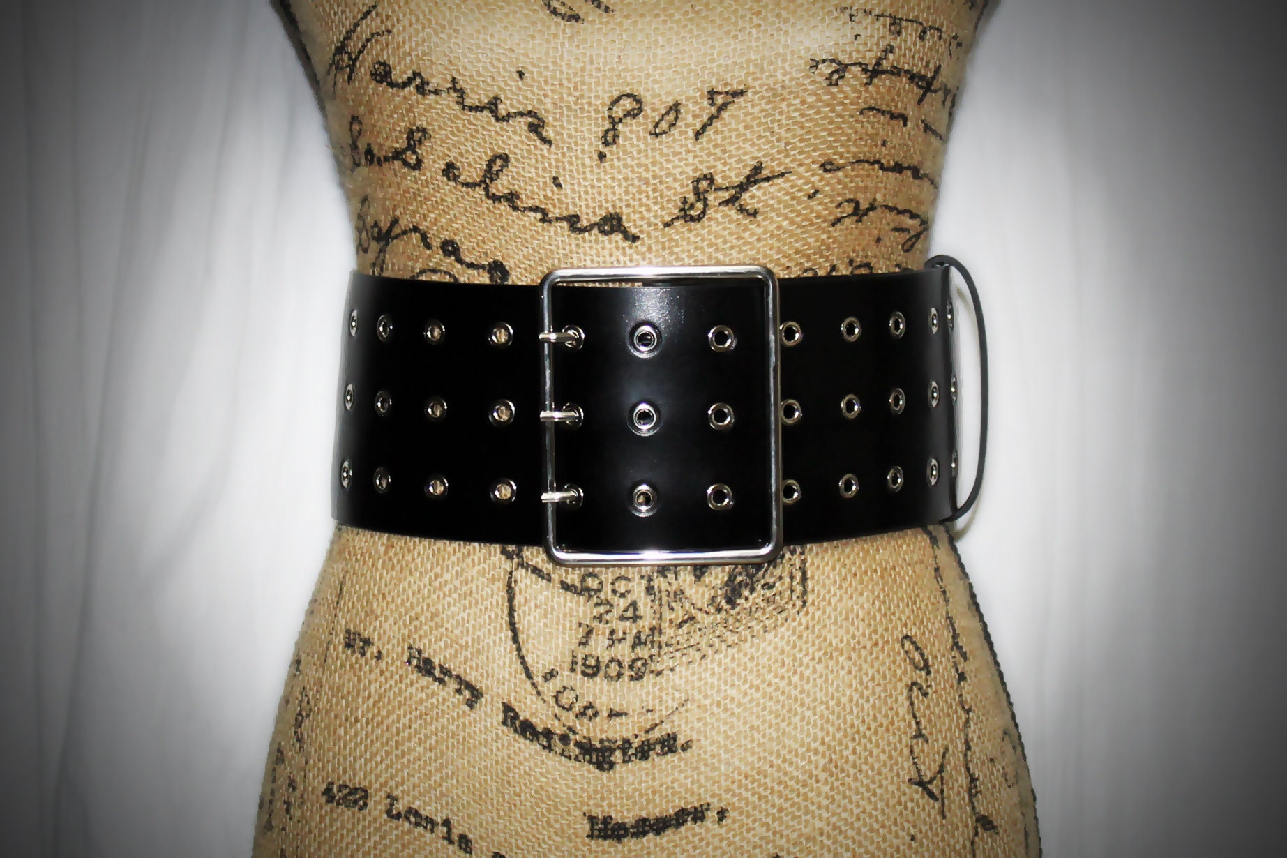 1980s Style Extra Wide Faux Leather Belt - Etsy