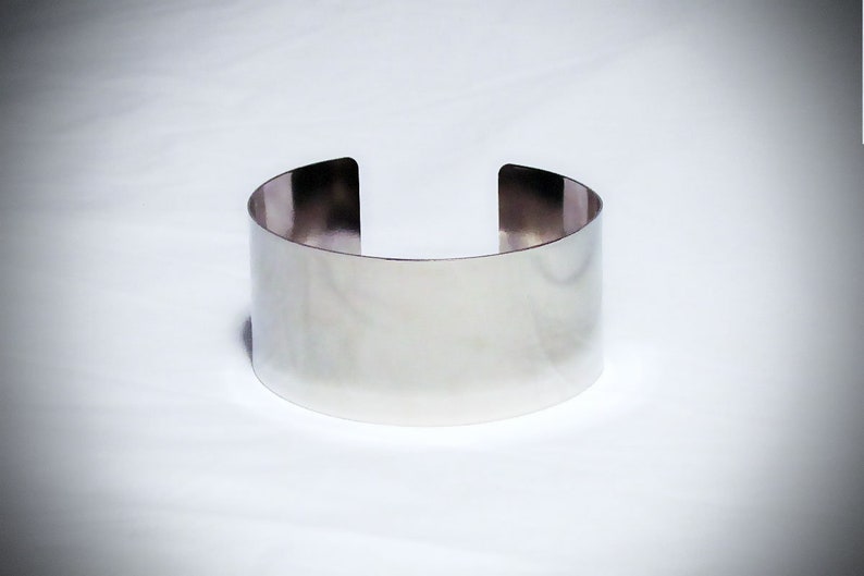 Wide Hand Rolled Stainless Steel Choker Necklace image 2