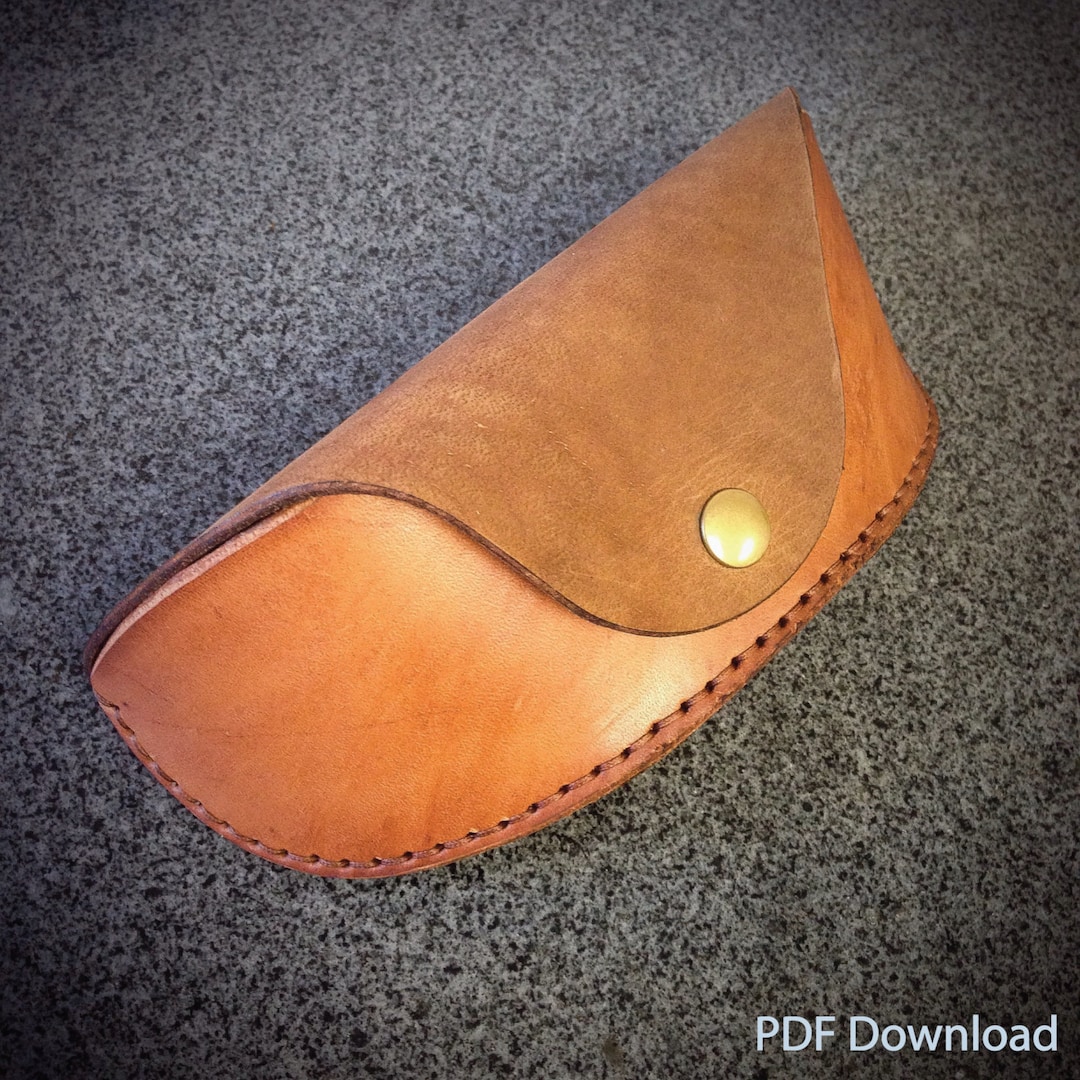 PATTERN Leathercraft PDF Pattern for Leather Glasses/sunglasses Case