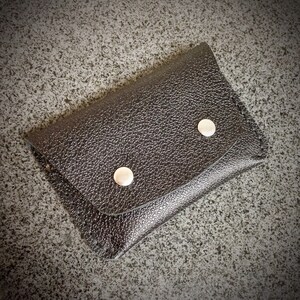 Portefeuille à rabat en cuir, Portefeuille minimaliste, Portefeuille pour hommes, Portefeuille pour femmes, Pochette en cuir, Portefeuille Snap, Porte-cartes de visite