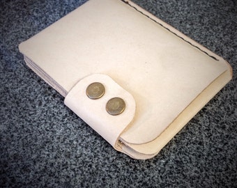 Billetera minimalista de cuero - Billetera vertical Snap - Billetera para hombres - Titular de tarjeta - Billetera para tarjetas - Billetera para mujeres