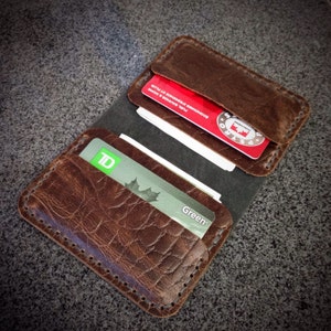 Mens Leather Wallet, Leather Bifold Men&#39;s Wallet, Minimalist Wallet, Card Holder, Card Wallet, Men&#39;s Wallet, Women&#39;s Wallet