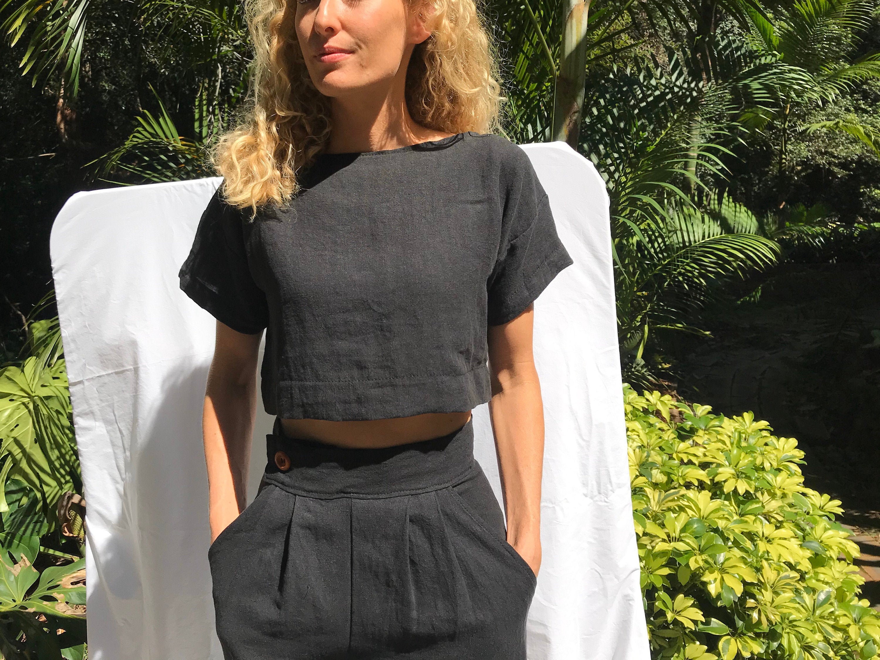 shirt Oversized Linen Tee Classic 