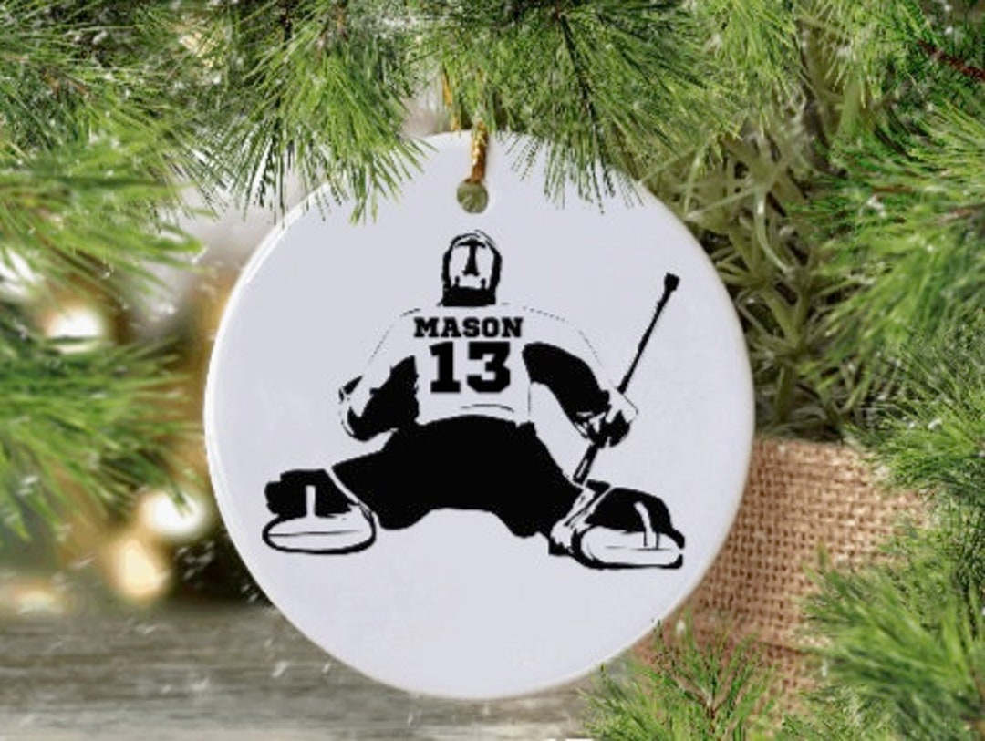 Custom Hockey Goalie Ornament Etsy