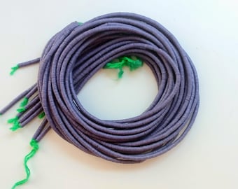 4 mm. African Violet, African vulcanite vinyl heishi beads, strand 80 cm. (32 inches) #17