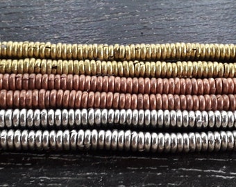 Filo da 8 pollici, circa 150 anelli, 4 mm di diametro, fatto a mano in Etiopia