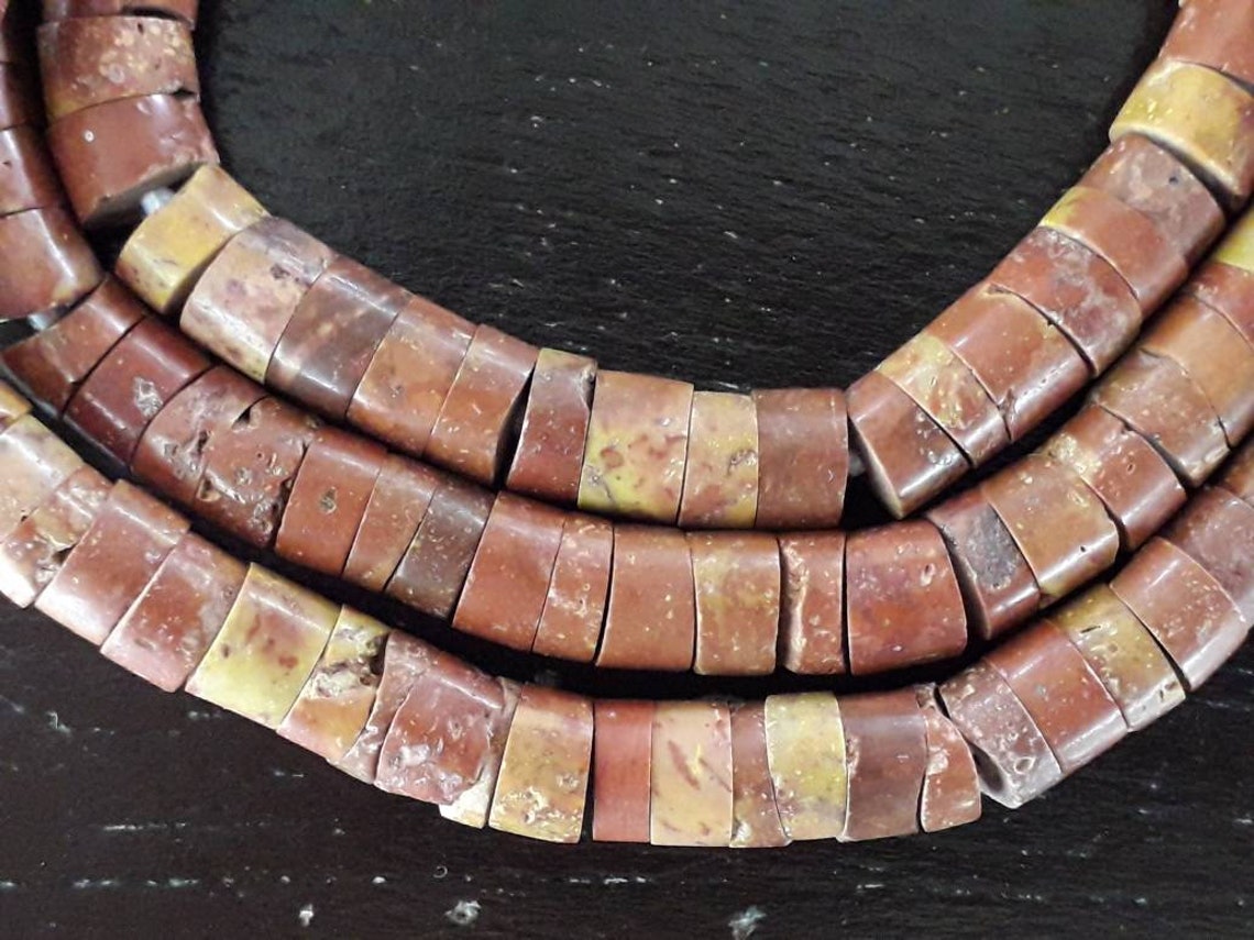 6 mm.diameter vintage African bauxite beads strand 8 Etsy