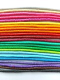 3 mm. African vulcanite tiny vinyl heishi beads, strand 16" (40 cm.),  27 colors product logo
