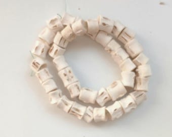 40 cm (16 inches string), 10-11 mm. diameter fish bone, fish vertebrae #5