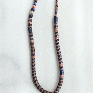 Vintage trade beads, old Venetian snake beads, interlocking beads (6 mm.diameter),  mixed string