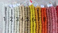 16 inches string, 70-80 large saucer beads, 13-15 x 4-5 mm., 30 colors product logo