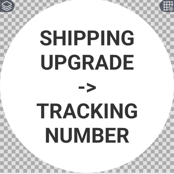 Shipping upgrade, tracking number