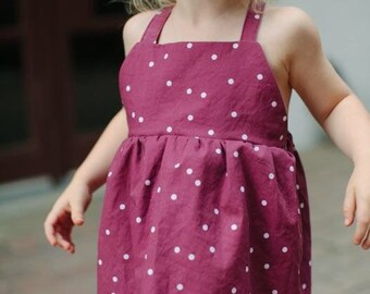 maroon colour baby frock