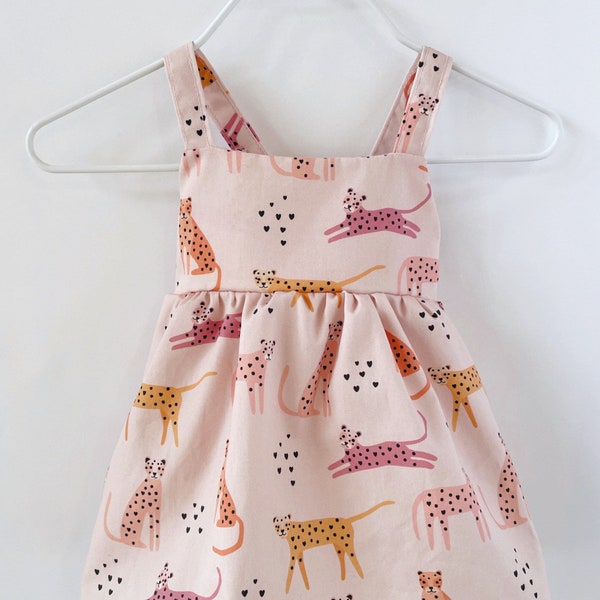 Baby Girl Cheetah Dress Etsy