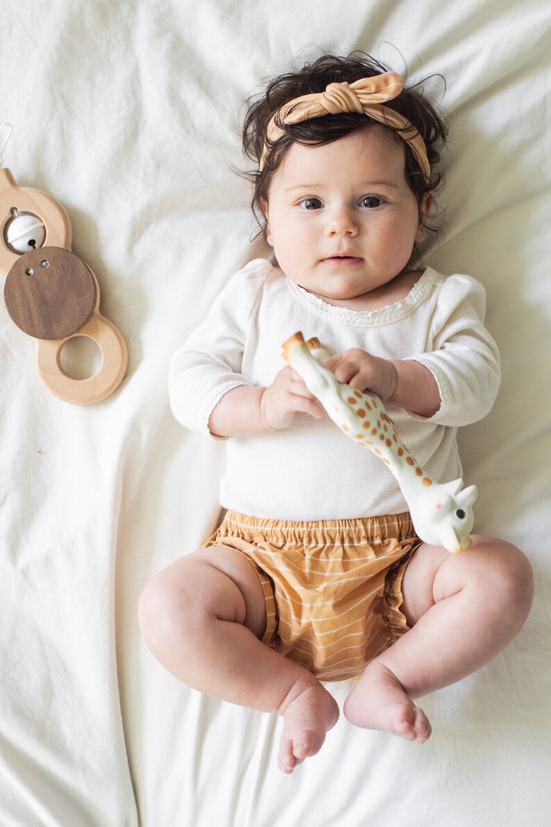 Mustard Bloomer Headband Set Mustard Baby Etsy