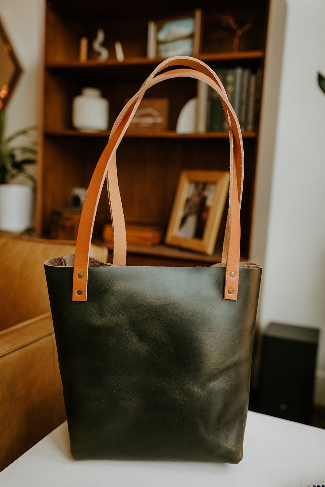 Light Brown Leather Tote – Venture Leather Co