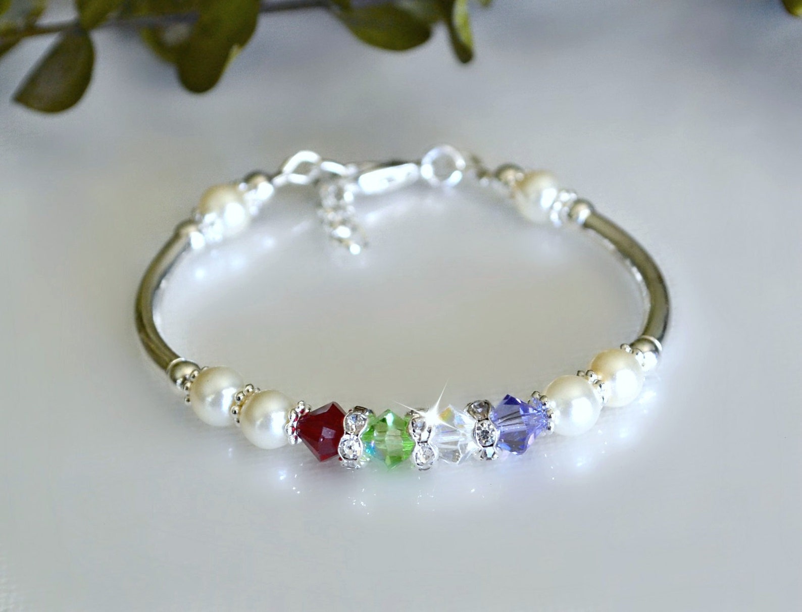 Mothers Birthstone Bracelet Etsy