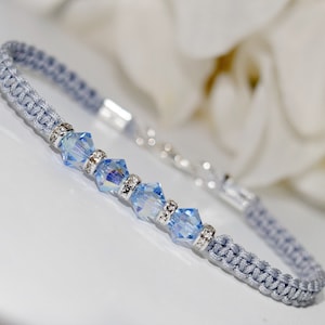 Crystal Blue Friendship Bracelet