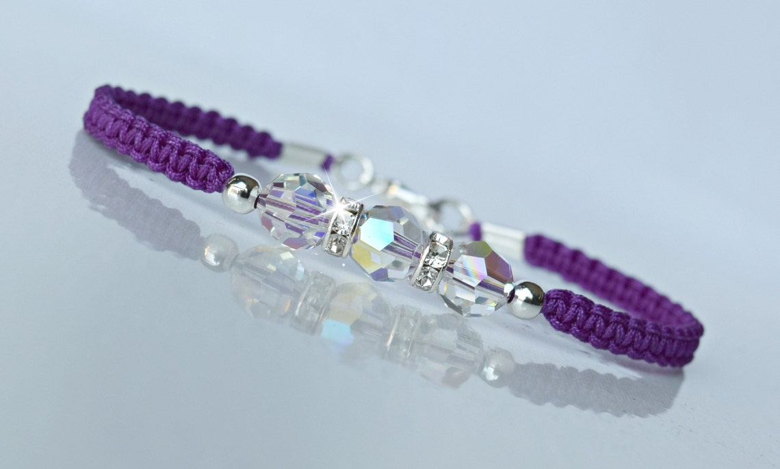 Crystal Friendship Bracelet Knotted Healing Crystals Etsy