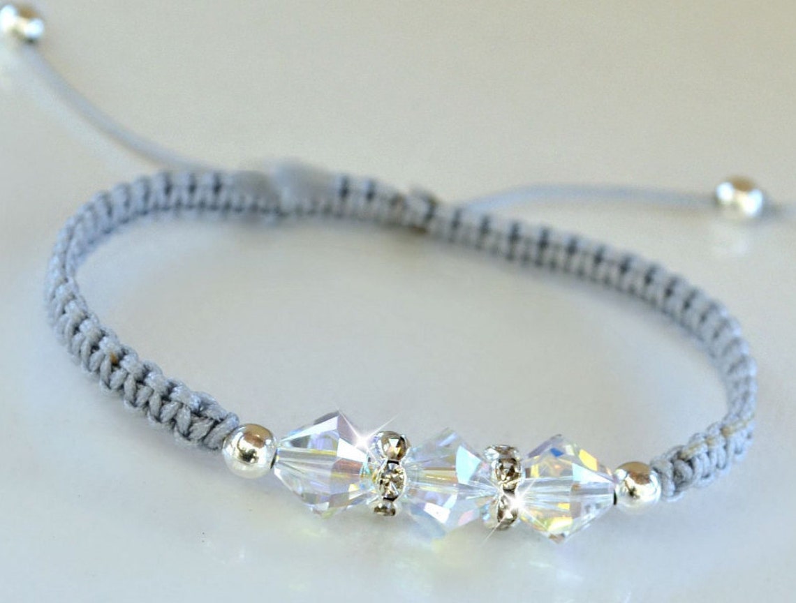 Crystal Friendship Bracelet/choose Color Etsy