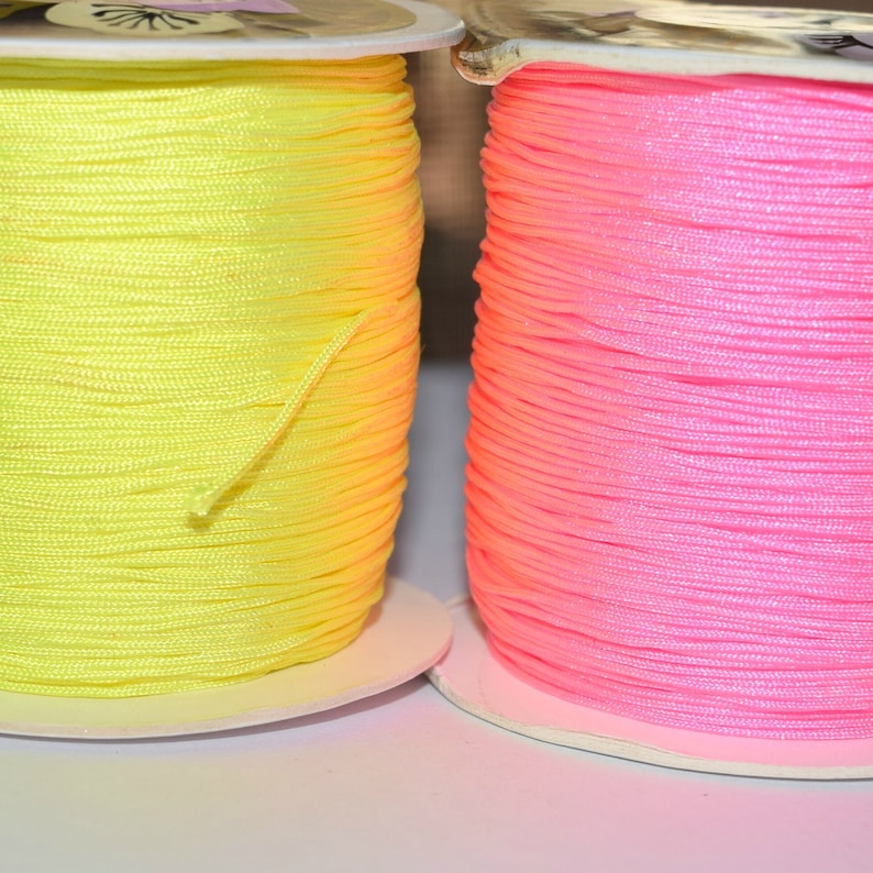 Neon Cord Anklet with Swarovski Crystals, Friendship Bracelet image 6