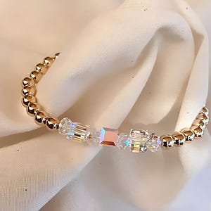 Swarovski Crystal, 18k gold filled bracelet/High End Crystal