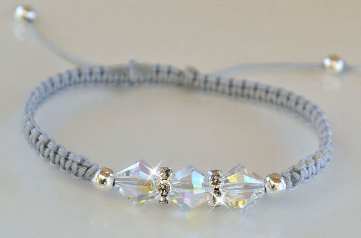 Crystal Friendship Bracelet/choose Color Etsy