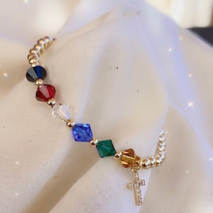 Elegant Salvation Bracelet - Clear Crystal, 18k Gold Filled - Spiritual Jewelry