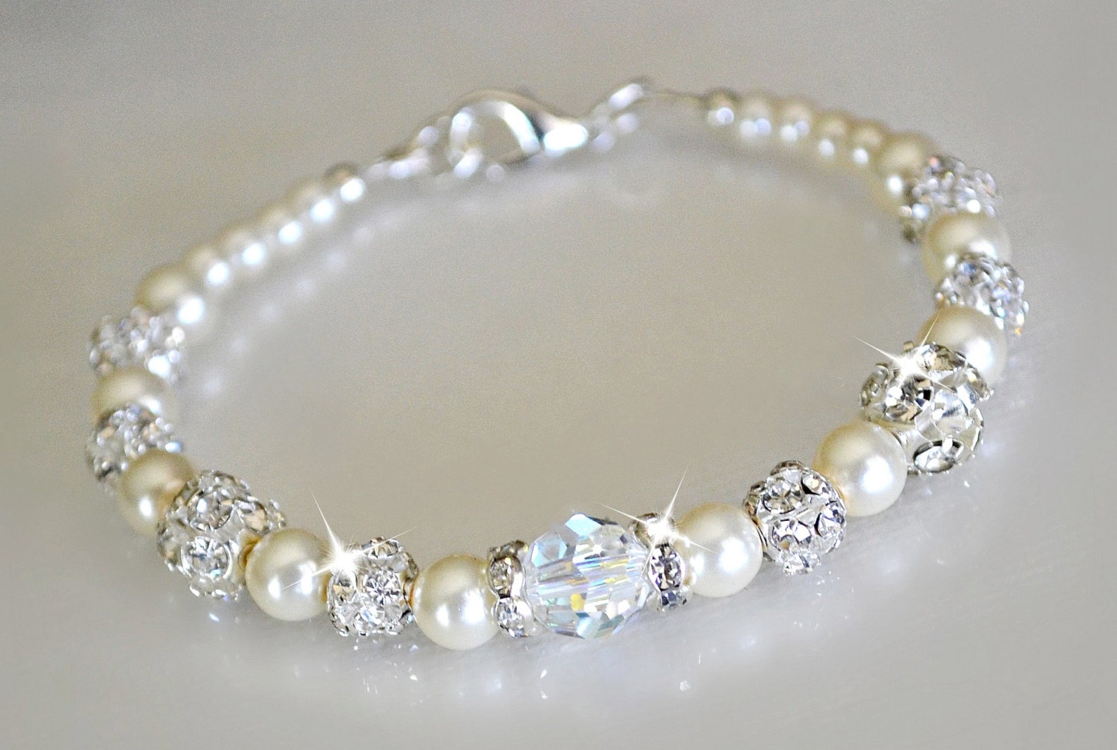 European Crystal and Pearl Bracelet Etsy — free download