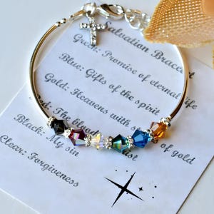 Crystal Salvation Bracelet, Spiritual Jewelry, Christian Jewelry