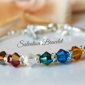 Crystal Salvation Bracelet; Spiritual; Christian Jewelry; Healing