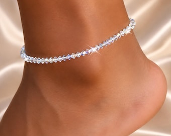 Swarovski Crystal Stretch Anklet - Sparkle with Style! - Bridal Jewelry - Gifts for Her