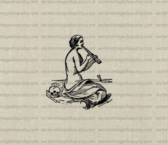 Siren Myth Vector Graphic Instant Download Ancient Mythology Etsy