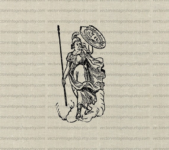 athenas shield drawing