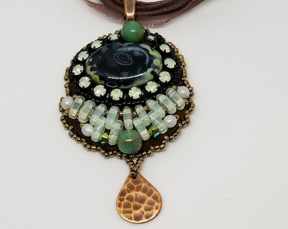 Picasso bling pendent Rita Caldwell Native American inspired