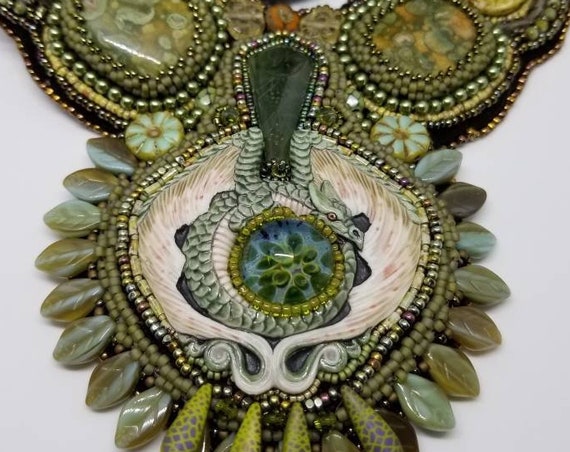 Dragon's Horde collar necklace Native American inspired Rita Caldwell