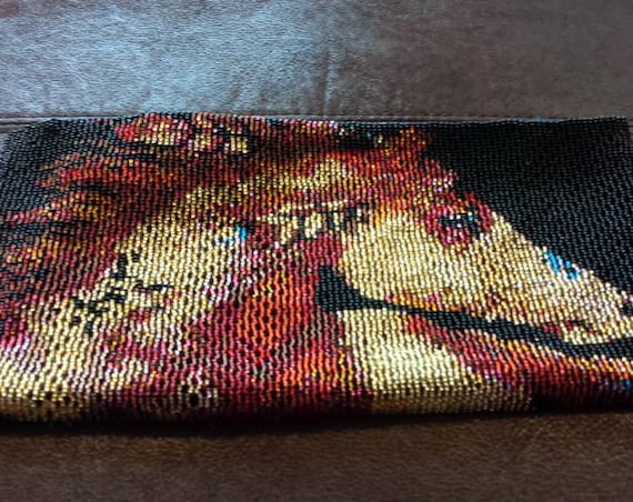 Native spirit pony evening clutch Native American inspired Rita Caldwell