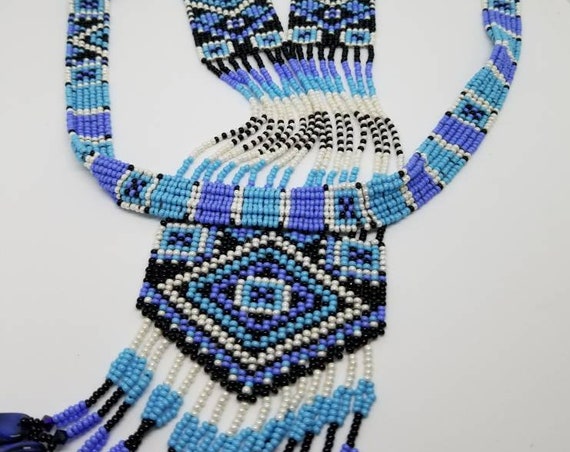 Pow wow regalia Native American inspired necklace Rita Caldwell