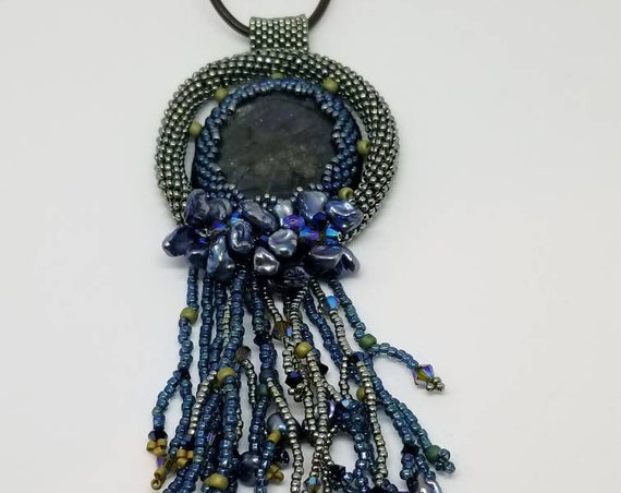 Majestic waters Native American inspired beadwork Rita Caldwell