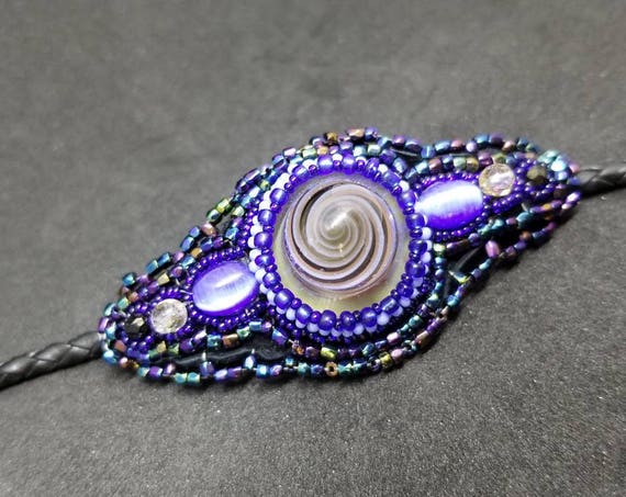 Shocking Blue Chaos bracelet Rita Caldwell Native American inspired
