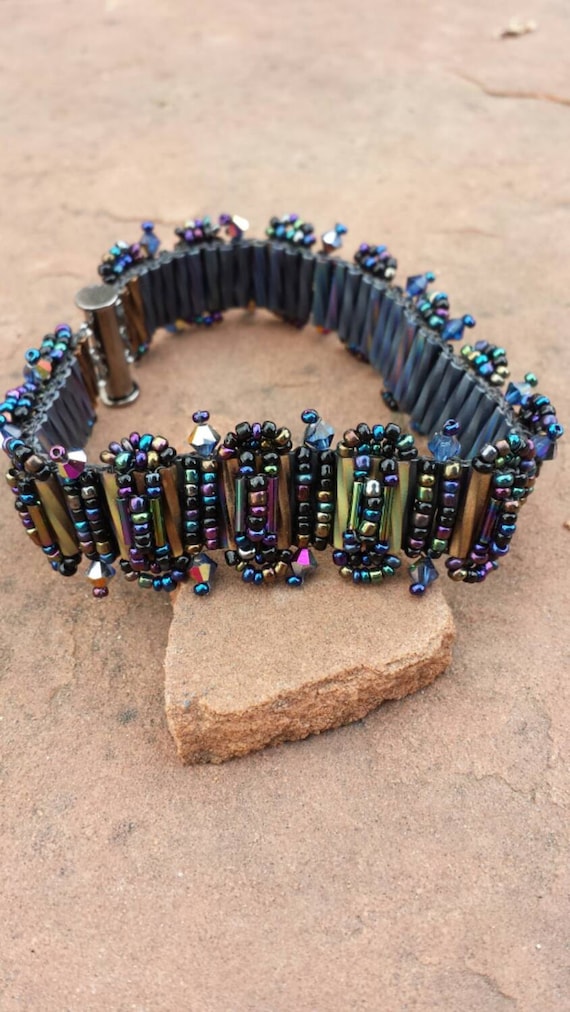 Ravens flight pure elegance bracelet by beadworkdreamsraven