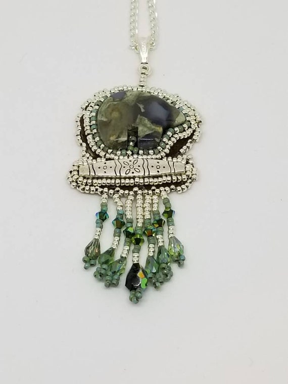 Silver bear pendent Rita Caldwell Native American inspired