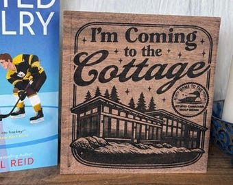 Heated Rivalry Decor | Shane and Ilya Sign | I’m Coming to the Cottage | Heated Rivalry Merch | Book Lover Gift