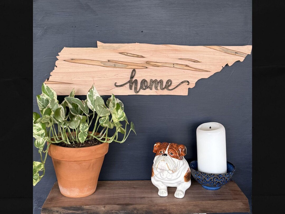 Rustic Tennessee. Sign Tennessee Home Wooden Sign | Rustic State Cutout Wall Decor | Farmhouse ...